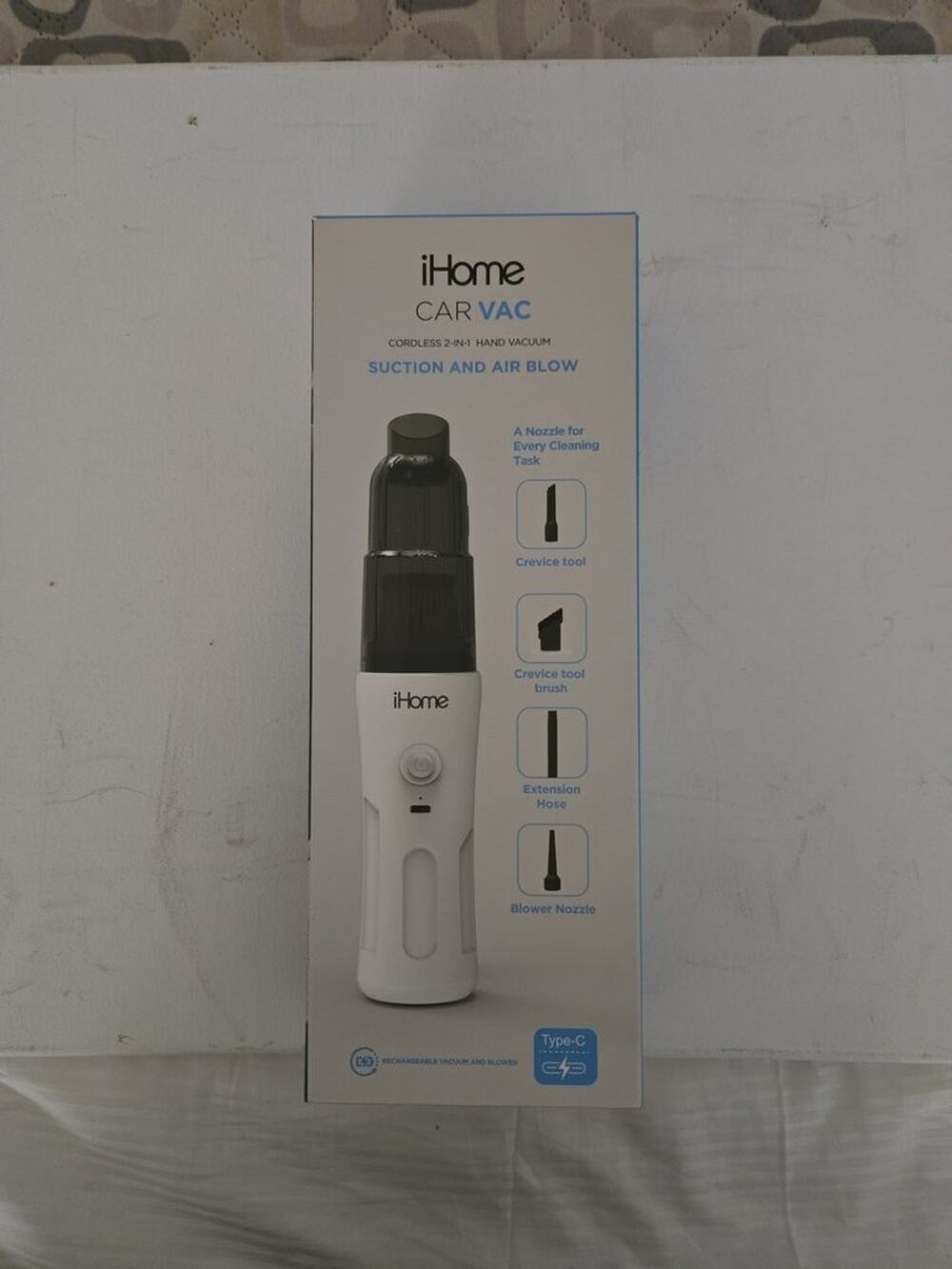 iHome Car Vac Cordless 2-in-1 Hand Vacuum